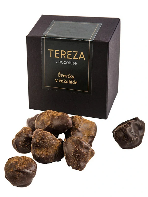 Švestky v hořké čokoládě