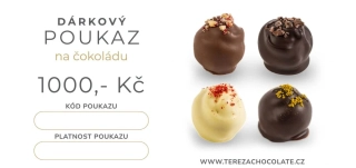 Dárkový poukaz na čokoládu v hodnotě 1000,- Kč